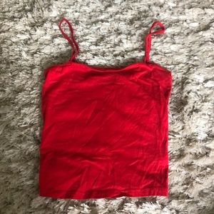 red tank top